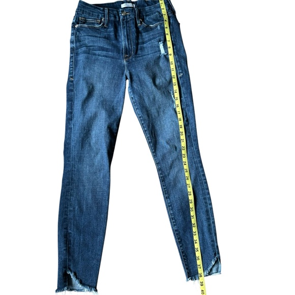 Good American Dark Blue Cropped Jeans - Picture 6 of 11